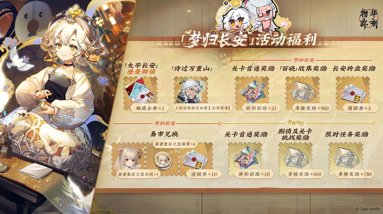 探索「梦归长安」版本：最新奖励详情全解析
